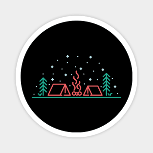 Camping Night Magnet